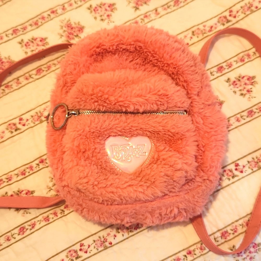 Dolls Kill Bratz fuzzy Mini Backpack